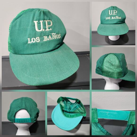 VTG U.P. Los Banos University Of The Philippines Trucker Mesh Snapback Hat Cap